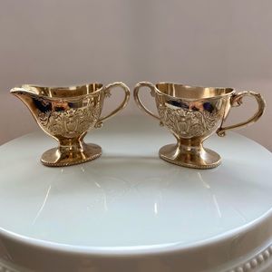 Antique Sugar and Creamer Set
